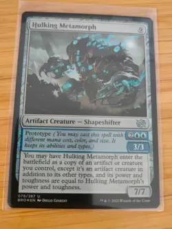 MTG Hulking Metamorph (FOIL) 079 The Brothers' War M/NM Free UK P&P - Image 1