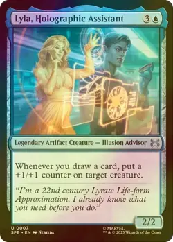 Lyla, Holographic Assistant - #67 Foil Marvel's Spider-Man: Eternal-Legal - Mtg - Image 1