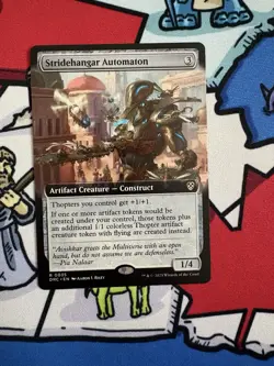 Stridehangar Automaton x1 Mtg Extended Art Aetherdrift Commander - Image 1