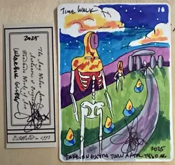 MTG ARTIST PROOF Spanish Whalebone Glider Time Walk AP Sketch WEBER Magic - Image 1