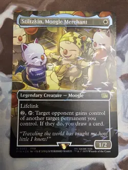 Stiltzkin, Moogle Merchant (565) Borderless Chocobo Track Foil Final Fantasy MTG - Image 1