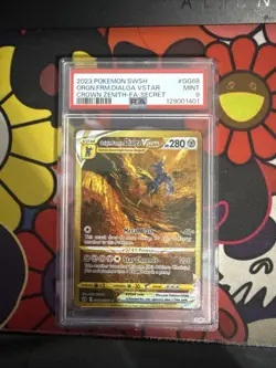 2023 Pokemon SWSH Crown Zenith Origin Forme Dialga VSTAR Secret #GG68 PSA 9 - Image 1