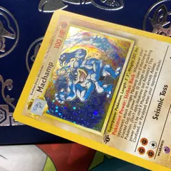 Pokemon Vintage COSMOS Holo Machamp 1st Edition CD-ROM Promo 8/102 WoTC LP - Image 3