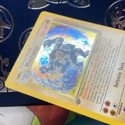 Pokemon Vintage COSMOS Holo Machamp 1st Edition CD-ROM Promo 8/102 WoTC LP - Image 4