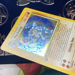 Pokemon Vintage COSMOS Holo Machamp 1st Edition CD-ROM Promo 8/102 WoTC LP - Image 5