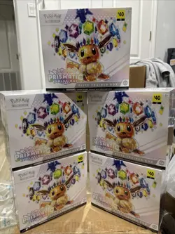 Pokemon Prismatic Evolutions ETB Elite Trainer Box New Factory Sealed lot of 5 - Image 1