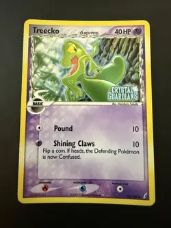 Pokemon TCG 2006 EX Crystal Guardians Treecko 68/100 Stamped Reverse Holo NM+ - Image 1
