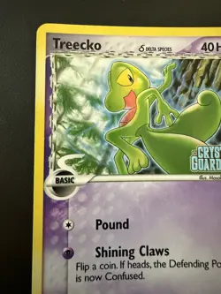 Pokemon TCG 2006 EX Crystal Guardians Treecko 68/100 Stamped Reverse Holo NM+ - Image 4