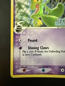 Pokemon TCG 2006 EX Crystal Guardians Treecko 68/100 Stamped Reverse Holo NM+ - Image 5