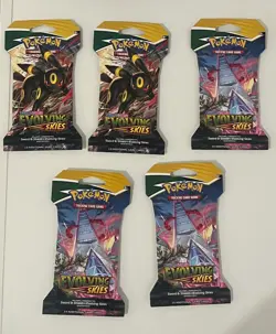 Pokemon Evolving Skies Sleeved Booster Pack Factory Sealed - Image 1