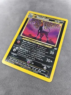 Pokemon TCG Houndoom 8/64 🌀SWIRL🌀 Holo Rare Unlimited Neo Revelation - NM - Image 4