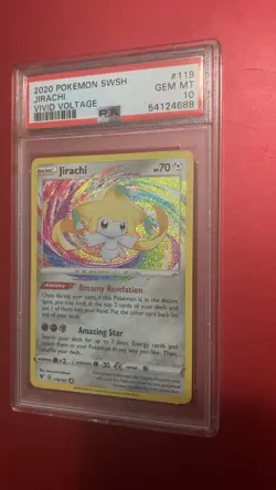 2020 Pokemon Vivid Voltage Jirachi Amazing Rare 119/185 PSA 10 GEM MINT - Image 2
