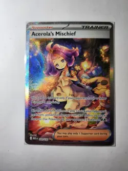 Acerola's Mischief SAR 090/063 Mega Evolution Pokemon TCG NM - Image 1