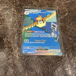2023 Pokemon TCG Pidgeot Ex FullArt Obsidian Flames Special Illustration 225/197 - Image 1