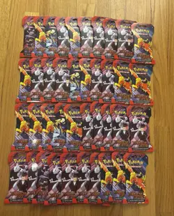 40x Pokemon Destined Rivals Sleeved Booster Pack Brand New Sealed Lot - Image 1