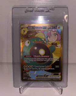 Pokemon TCG Iono's Bellibolt EX 188/159 Journey Together Holo Card NM Gold Card - Image 1