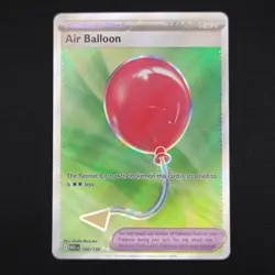 Pokemon TCG Card Air Balloon 166/132 Mega Evolutions Ultra Rare Full Art - NM - Image 1
