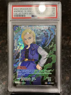 Android 18 Bionic Blitz Alternate Art Foil Dragon Ball Super Card Game | PSA 10 - Image 1