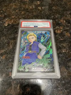 Android 18 Bionic Blitz Alternate Art Foil Dragon Ball Super Card Game | PSA 10 - Image 4