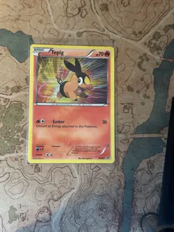 Tepig BW02 Black & White Holo - Pokemon Card - Image 1