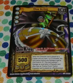 2005 One Piece The Quest Begins CCG Don Krieg Rare Foil Card CH028 - Image 1