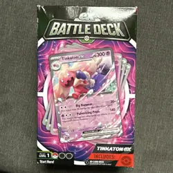 Pokemon TCG ex Battle Deck 2023 Tinkaton ex 60-Card Ready to Play Deck New - Image 1