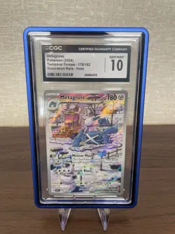 CGC 10 Metagross 178/162 Temporal Forces Secret Illustration Rare Pokemon Card - Image 1