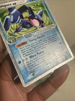 Swampert EX 2006 EX Crystal Guardians 98/100 Holo Pokemon Card TCG Swirl - Image 4