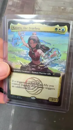 SDCC 2025 Magic The Gathering X Avatar Katara The Fearless Promo Card IN HAND - Image 2