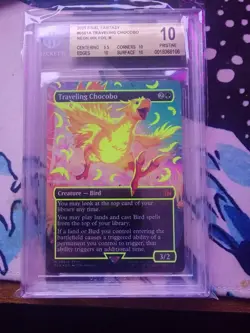 Traveling Chocobo (Borderless) (Neon Ink Yellow) Final Fantasy Foil - Image 3