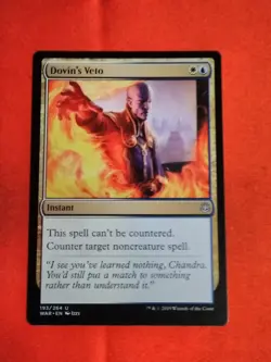 Dovin's Veto - #193 - War of the Spark - MTG Magic Uncommon - Unplayed Mint+ - Image 1
