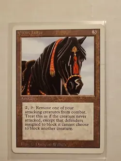 Ebony Horse - Revised - MP - MTG Magic - Rare - Artifact - Image 1