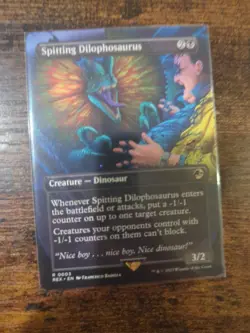 Spitting Dilophosaurus (Borderless) Universes Beyond: Jurassic World Regular - Image 1