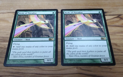 MTG 2x Birds of Paradise 165 Core Set 2011 M11 Magic the Gathering Moderate Play - Image 1