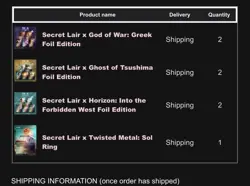 MTG Secret Lair x Ghost of Tsushima FOIL Playstation - CONFIRMED ORDER✅ - Image 2