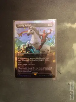 MTG - Deadly Rollick foil- Marvel Deadpool Secret Lair - Magic the Gathering - Image 1