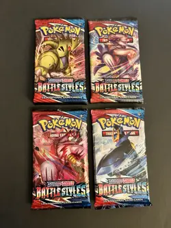 Pokemon 4X SWSH BATTLE STYLES BOOSTER PACK -10 Cards/Pack- Complete art Work NEW - Image 1