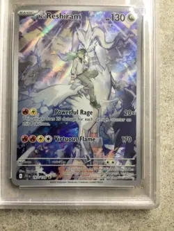 2025 POKEMON JTG EN-JOURNEY TOGETHER #167 N'S RESHIRAM ENHANCED PSA 9 - Image 3