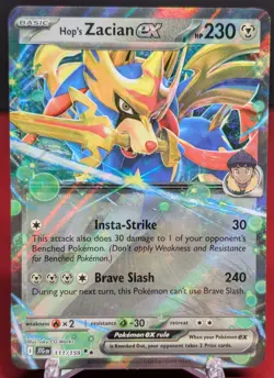 Pokemon Hop's Zacian ex #111/159 Journey Together Double Rare - Image 1