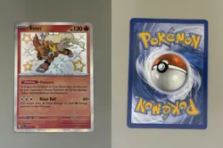 Entei 112/091 Shiny Rare Paldean Fates Pokemon NM - Image 3