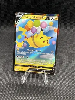 Pokemon TCG Flying Pikachu V #006/025 25th Celebrations Full Art Holo NM - Image 1