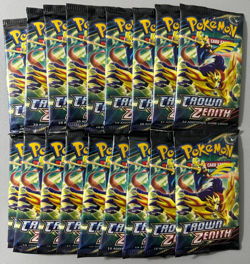 Pokemon Sword & Shield Crown Zenith Factory Sealed 18 pack Lot 18x Booster Packs - Image 1