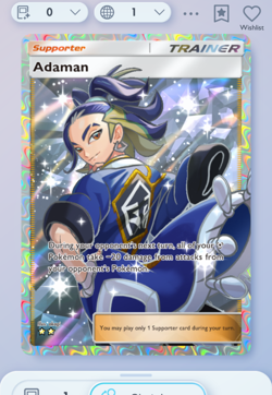 Pokemon TCG POCKET - Adaman Full Art 2?, Triumphant Light, English - Image 1