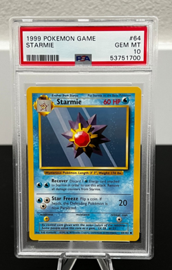 1999 Pokemon Game Base Set Unlimited Starmie PSA 10 #64 - Image 1