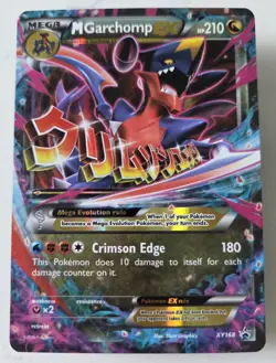 M Garchomp EX XY168 XY Promos Holo Pokemon Vintage Tcg Clean Scratch Free - Image 1