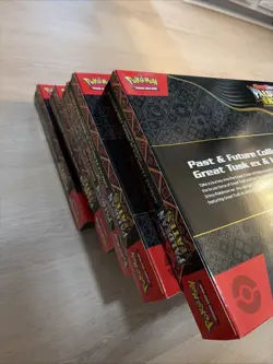 Pokemon TCG PALDEAN FATES Great Tusk Iron Treads Ex Premium Collection Lot Of 5 - Image 4