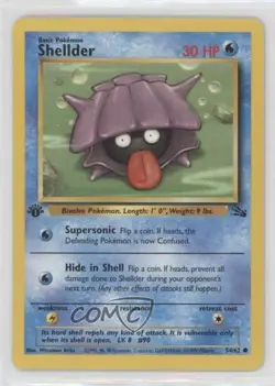 Shellder 1st Ed. Pokemon Fossil #54 1999 - Image 1