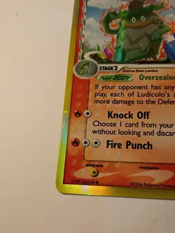 Ludicolo 6/100 LP Crystal Guardians Delta Species Fire Holo Pokemon - Image 2