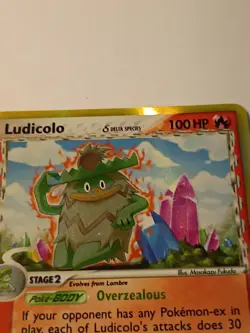 Ludicolo 6/100 LP Crystal Guardians Delta Species Fire Holo Pokemon - Image 4