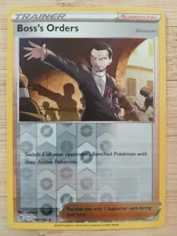 Pokemon - Boss's Orders #154/192 - SWSH02: Rebel Clash Reverse Holo - Image 1
